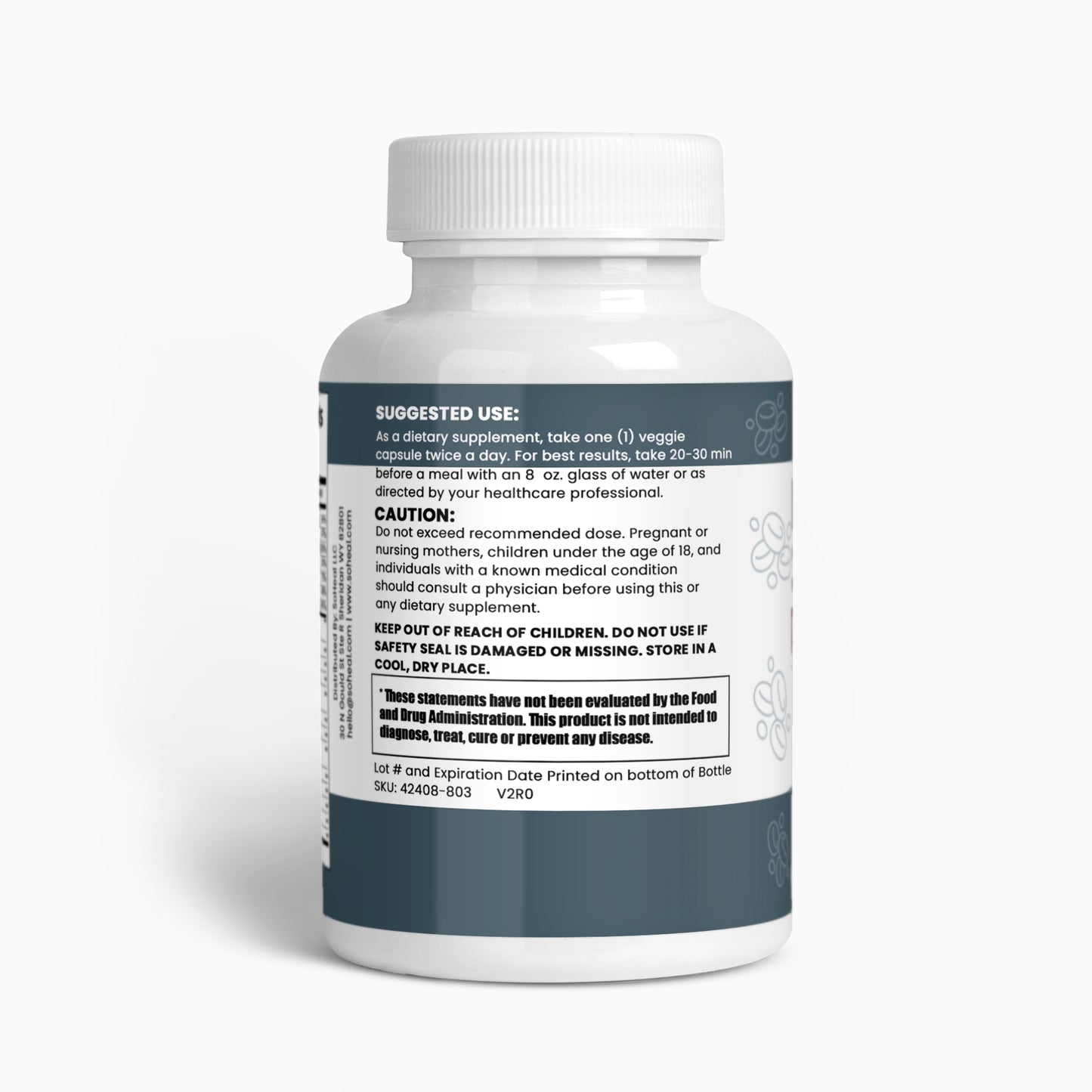 Sugar Shield Defense Supplement - Cinnamon, Chromium, Vanadium, Triple Protection for Heart, Metabolism, Energy - 60 Capsules, Made in USA