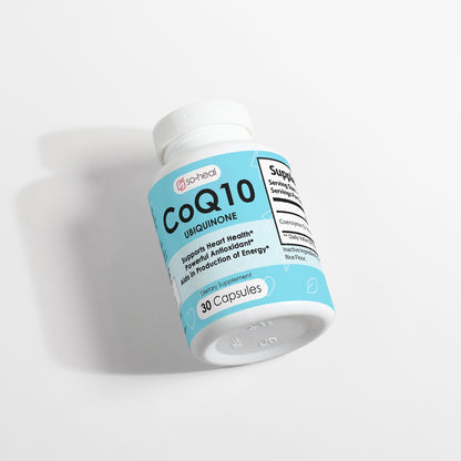 CoQ10 Ubiquinone for Age-Defying Energy and Heart Health - Gluten-Free, Vegan, 100% Natural