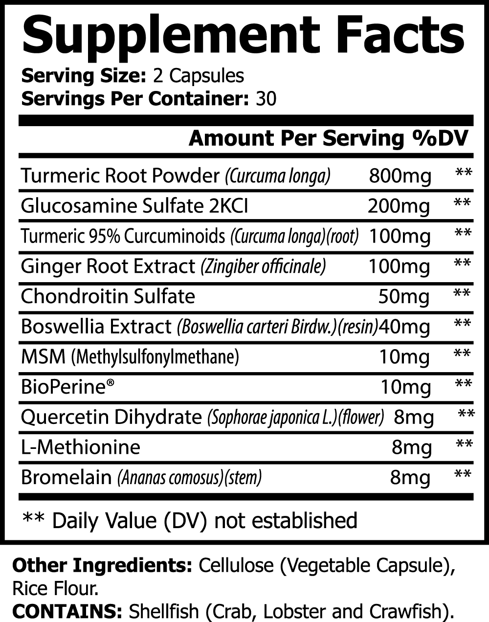 Turmeric Max with BioPerine (Black Pepper), 95% Curcuminoids, Glucosamine - Better Joint Health & Healthy Inflammation Response